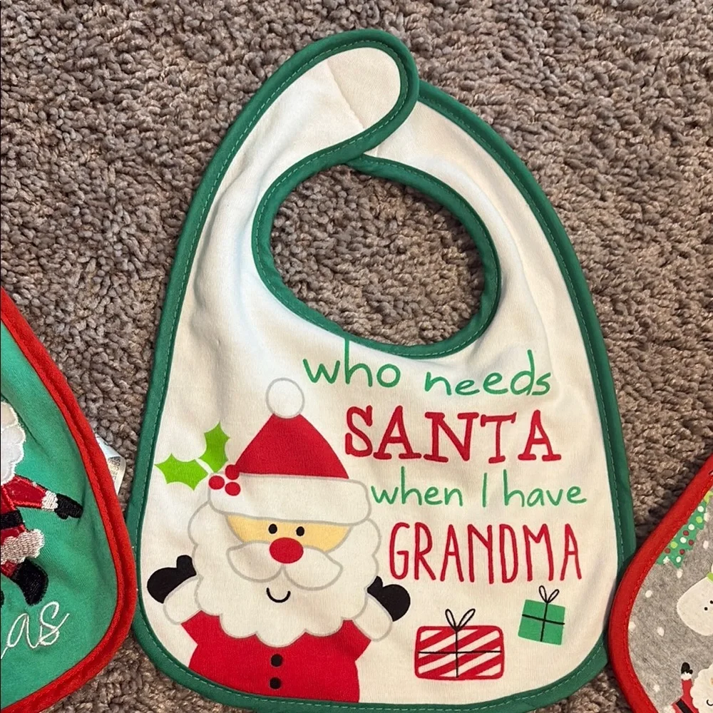 New Festive Christmas Baby Bibs Set